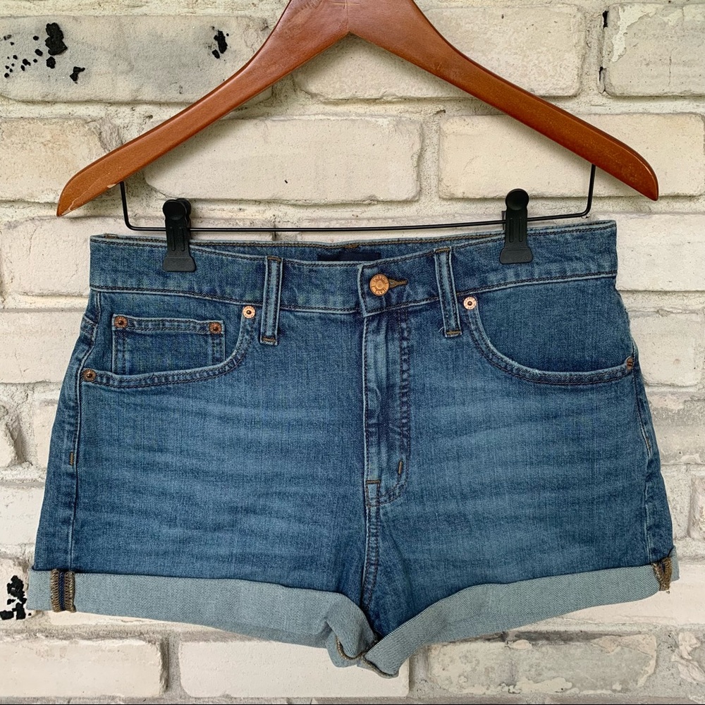J Crew rolled hem jean shorts